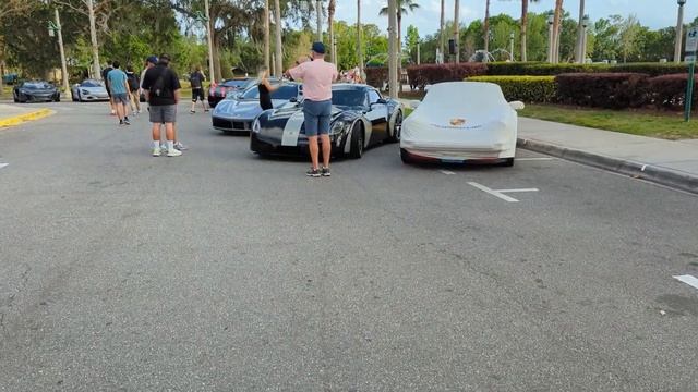 2023 Celebration Exotic Car Festival setup - Bugatti Chiron, Pagani, Hennessey, Ferraris and more смотреть онлайн