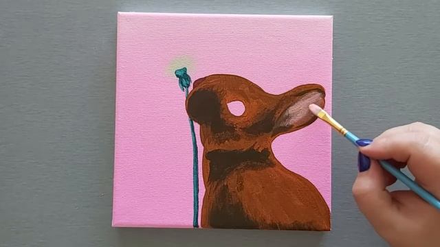 How to paint easy fluffy bunny смотреть онлайн