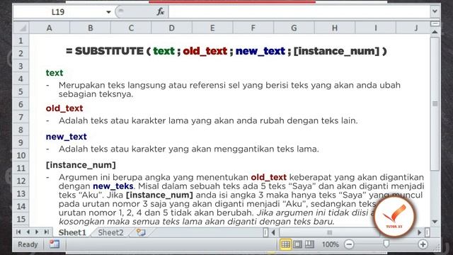 Rumus Mengganti Kata/Teks di Excel | Tutorial Excel смотреть онлайн