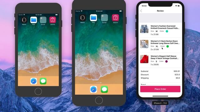 Jessica: Fashion App UI Template - Programmatically смотреть онлайн