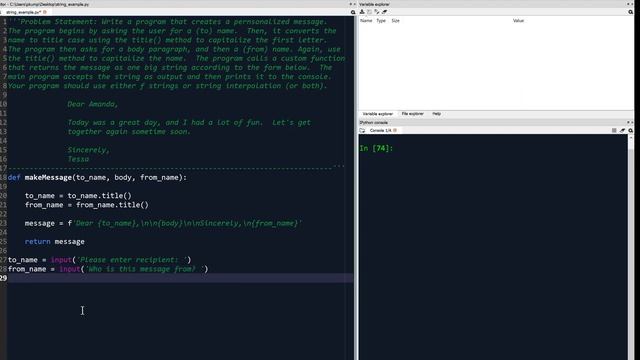 5-5: Example: String Manipulation 1 смотреть онлайн