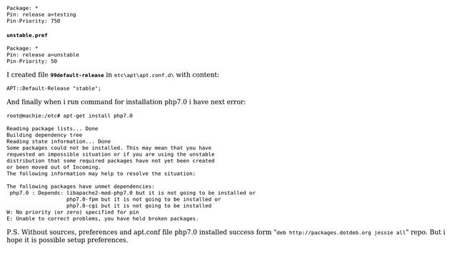 DevOps & SysAdmins: Debian 8 - Setup Preferences for installing php7.0 смотреть онлайн