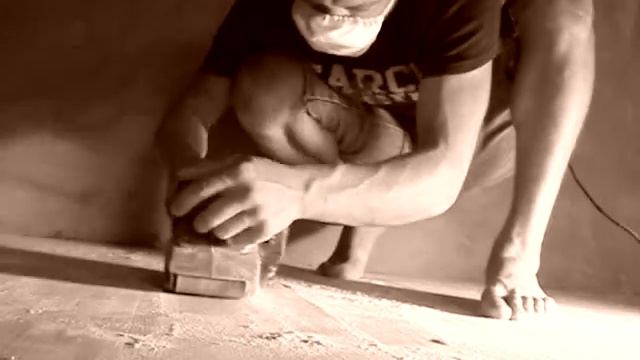 монтаж(шлифовка)деревянных полов... смотреть онлайн