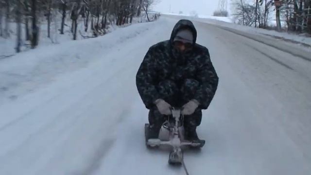Привязали снегокат за машину 11 для+100500 смотреть онлайн