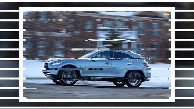 Road Test Acceleration 2017 Infiniti QX70 AWD on the Beside Snow смотреть онлайн