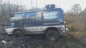 Off road Delica x3 in Siberia / 3 делики вдоль р. Бердь