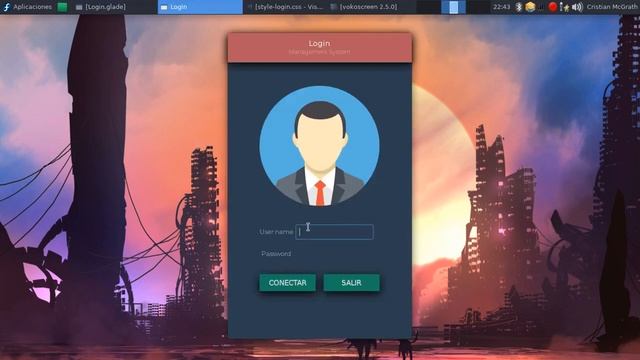 Material Design Login GTK CSS смотреть онлайн