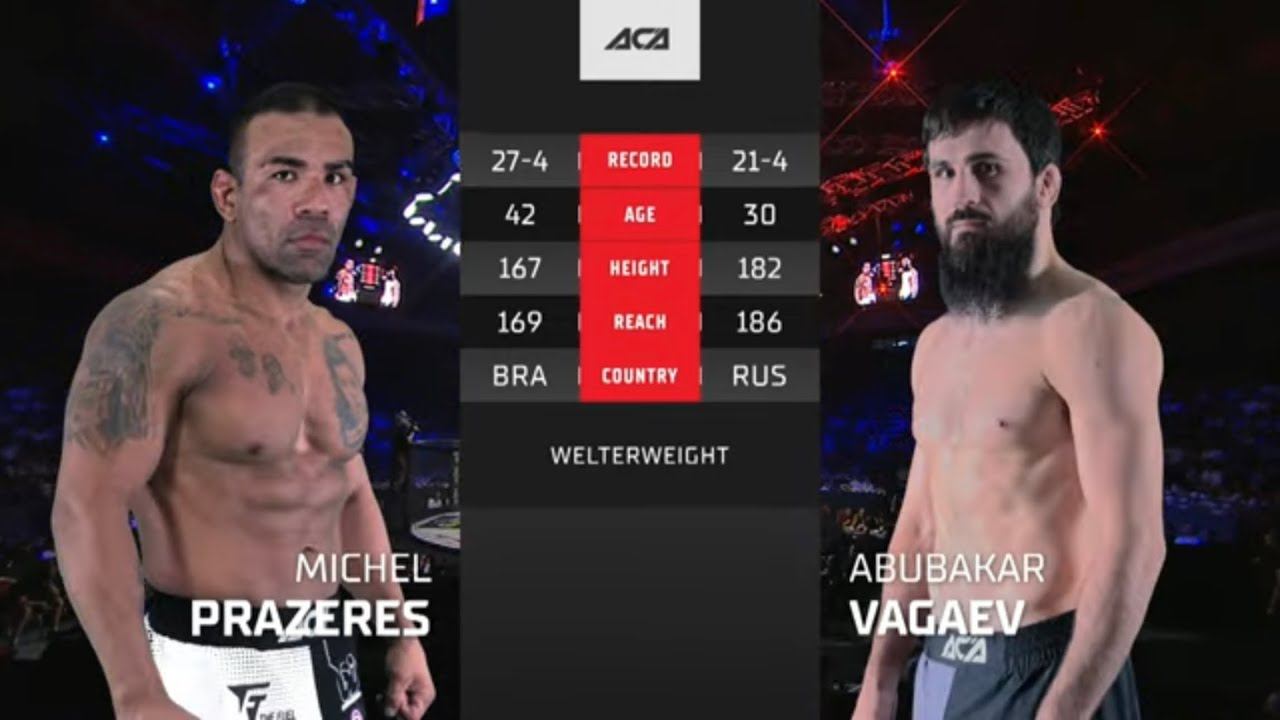 Мишель Празереш Vs. Абубакар Вагаев | Michel Prazeres Vs. Abubakar Vagaev | ACA 162