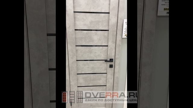 Межкомнатная дверь Браво-22 Gris Beton/Black Star - видеообзор смотреть онлайн