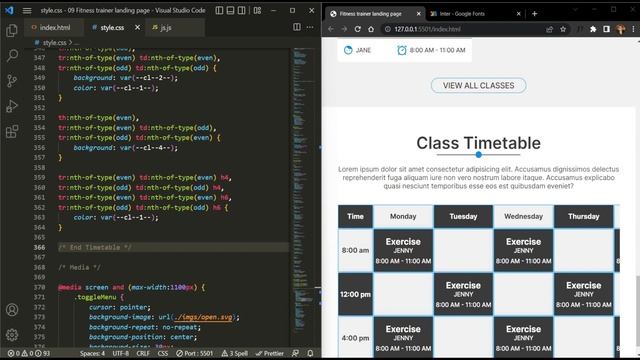 Design a Motivating Fitness Trainers Landing Page | HTML, CSS & Vanilla JS Tutorial смотреть онлайн