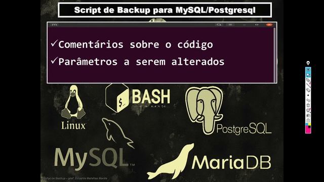 Script para Backup de Bancos de Dados MySQL, MariaDB e Postgresql смотреть онлайн