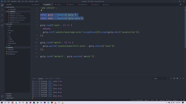 #01. Tema Kodlama (Gulp.js Kurulum + Basit Sass Ayarları) смотреть онлайн