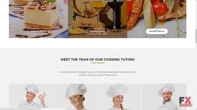 Cooking - Culinary School Responsive WordPress Theme TMT | Free Templ смотреть онлайн