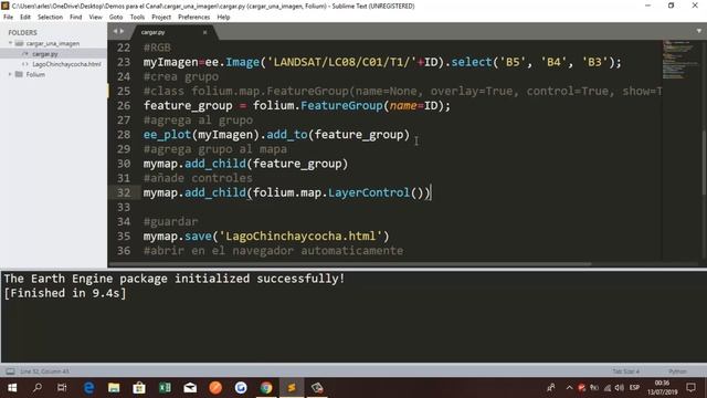 06.Google Earth engine con python :Cargar una imagen satelital Landsat 8 OLI,Caso Lago Chinchaycoch смотреть онлайн