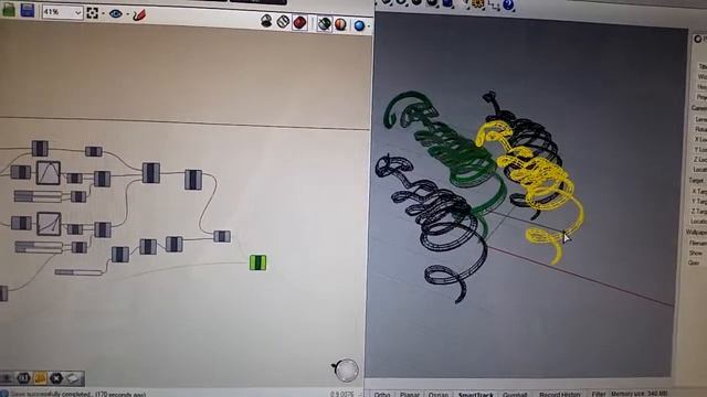 Max/MSP to Grasshopper via UDP. смотреть онлайн