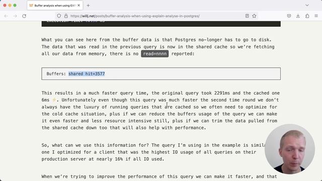 EXPLAIN (ANALYZE, BUFFERS) and interpreting shared buffers hit in Nested Loops смотреть онлайн