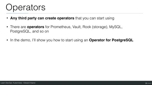 Different Operators in Kubernetes | Kubernetes Tutorial смотреть онлайн
