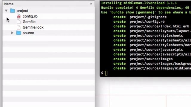 Creating a new project in Middleman смотреть онлайн