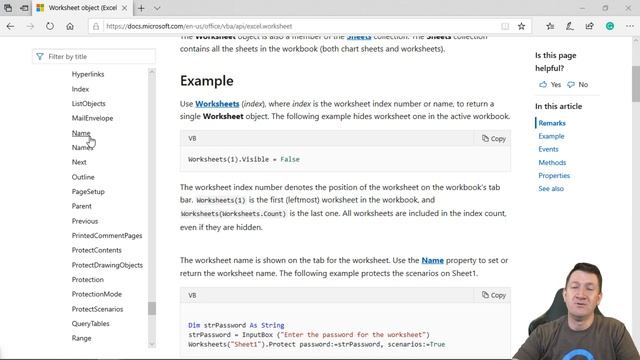 06 - Excel VBA Fundamentals - Excel's Worksheets Object and Properties смотреть онлайн