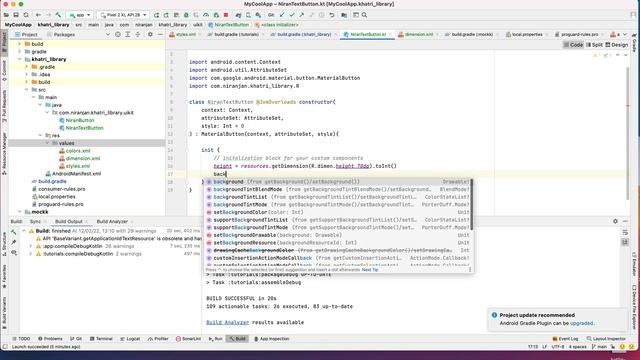 How to create a custom ui components in Android using Kotlin. смотреть онлайн