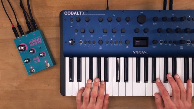 dreadbox Raindrops Sound Demo (no talking) with Modal Cobalt 8 Synthesizer смотреть онлайн