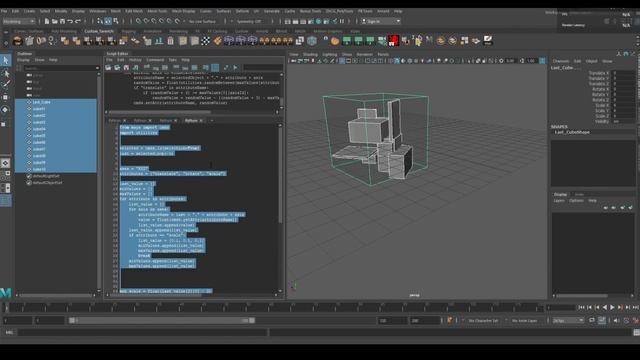 Script Maya-python Random position in limited space смотреть онлайн