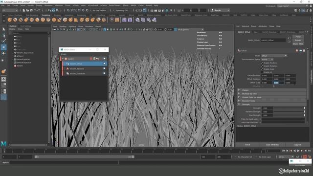 Tips and Tricks - Quickly Grass with MASH / Maya - #0007 смотреть онлайн