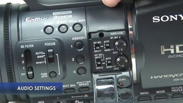 Video camera instructions Sony HDR AX2000 смотреть онлайн