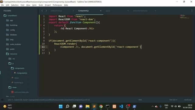 How To Install React js In Laravel | React Js Laravel | Laravel React Js Tutorial [HINDI] смотреть онлайн
