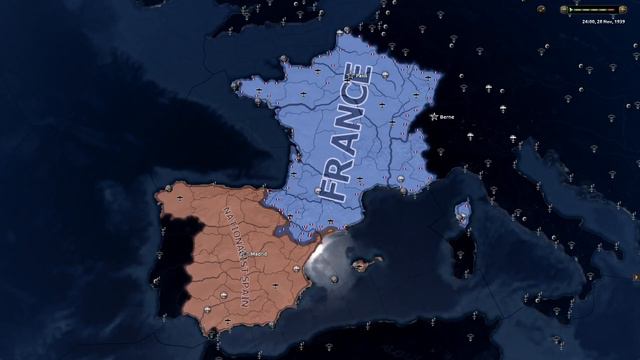 France vs Spain (Hearts of Iron IV) смотреть онлайн