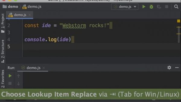 WebStorm Tips & Tricks #1: Use log. or something.log and tab to expand to console.log