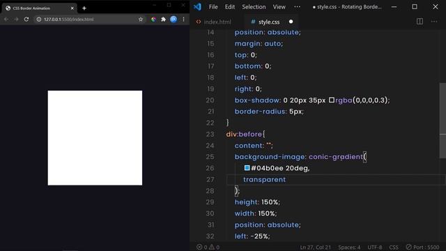 Rotating Border Animation | Pure CSS смотреть онлайн