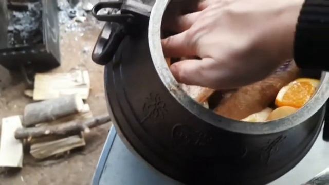 Гусь с уткой приготовленный в афганском казане!#нашатема смотреть онлайн