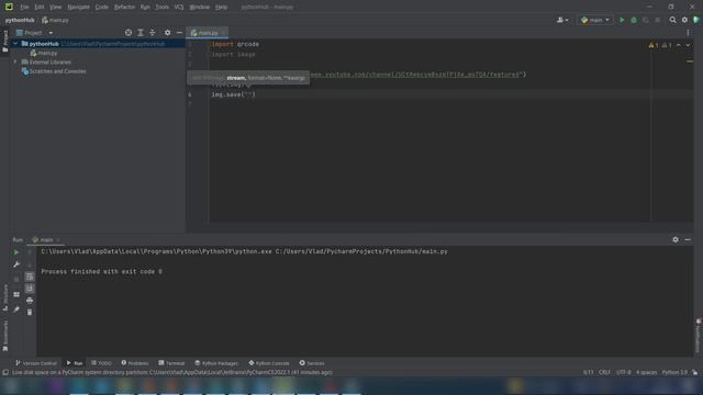 Самый быстрый способ создать QRcode на python смотреть онлайн