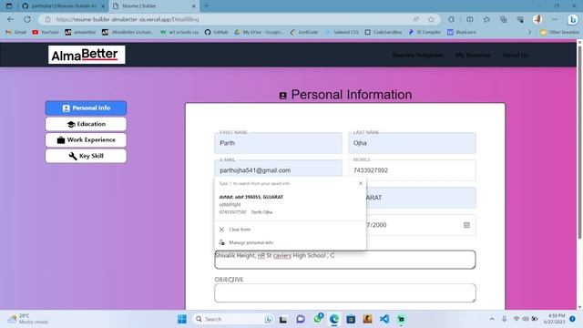 AlmaBetter Frontend Project : Resume Builder смотреть онлайн