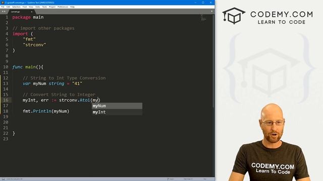 How To Convert Strings To Integers In Go - Learn Golang #10 смотреть онлайн