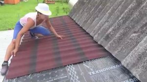 Ремонтирую крышу. 3 часть. Укладка ондулин черепица