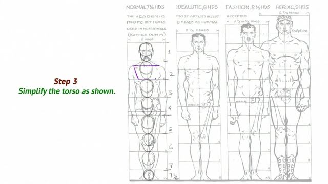 Drawing Made Easy: Learn the Basics of Human Anatomy 7.5 Heads proportions. смотреть онлайн