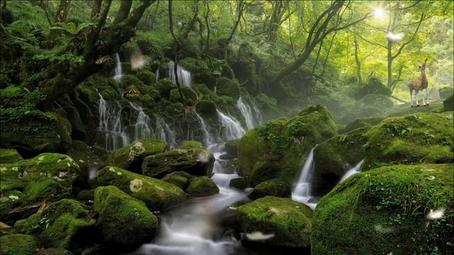 Частота 432 Гц | Музыка для души | Звуки водопада и пение птиц смотреть онлайн