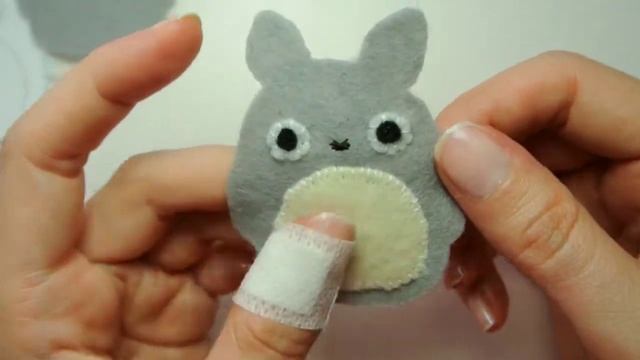 Cute felt Totoro phone hanger (step by step tutorial) смотреть онлайн