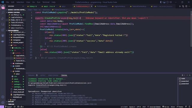 SyntaxError: Unexpected identifier смотреть онлайн