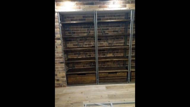 Стеллажи в стиле лофт. Loft стеллаж. смотреть онлайн