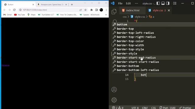 Make a link button HTML & CSS смотреть онлайн