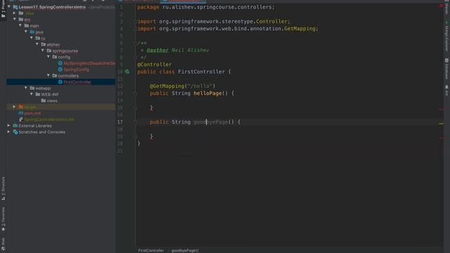 Spring Framework. Урок 17: Контроллеры. Аннотация @Controller. смотреть онлайн