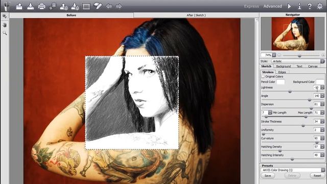 How to Change Pencil and Background Colors in AKVIS Sketch смотреть онлайн