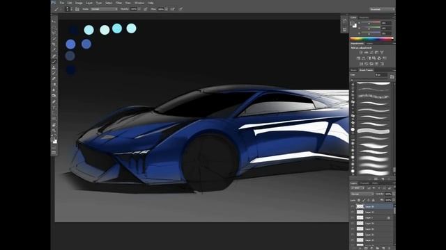 Car Design Sketch & Drawing - AUDI RSQ e-tron смотреть онлайн