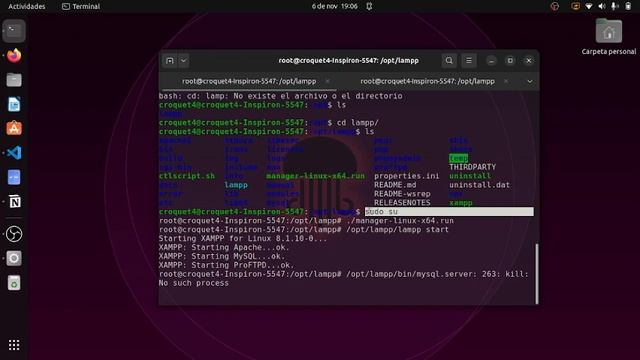 Error XAMPP no esta activado MYSQL Database !! En LINUX смотреть онлайн