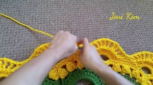 Овальный ковер крючком 25-26 ряды Crochet Oval Rag 25-26 rounds