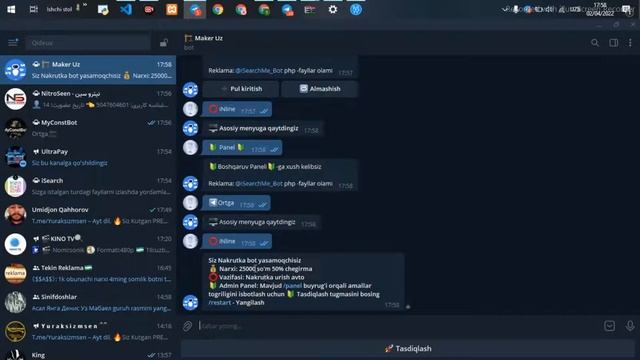 Avto Nakrutka Bot ochish | Istalgan ijtimoiy tarmoqlarga Nakrutka uradigan bot yaratish смотреть онлайн