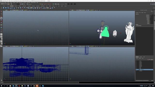 Восемнадцатый урок. Работа с полигонами в MAYA. смотреть онлайн